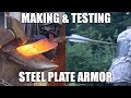 Forging and Testing a Mild Steel Armor Plate - Overpowered!