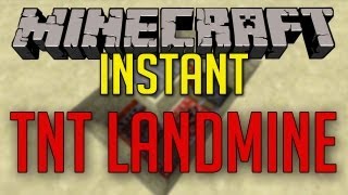 Minecraft - Instant Exploding Landmine (TNT Minecart) (EASY)