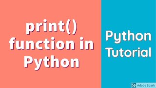 The print() function in Python