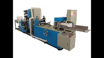 High grade four colors printing paper napkin tissue folding making machine price