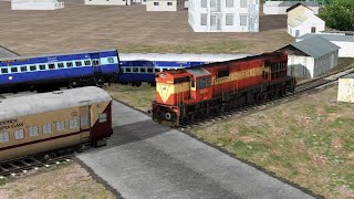 Wdm3D 11134 Ers Coupling 4 Sleeper Utkrisht Coaches From Parking Site Indian Train Simulator 2022
