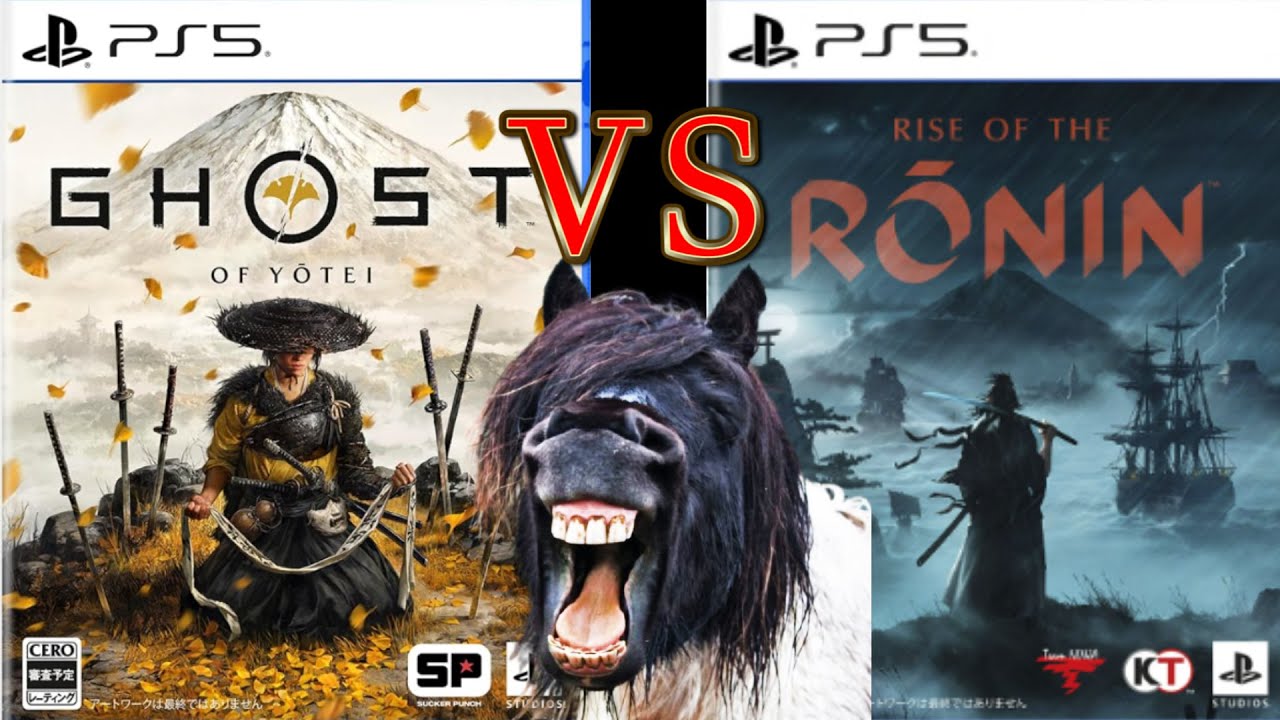 水中に落ちない馬を落とすと・・　Ghost of yotei  VS  Raise of the ronin