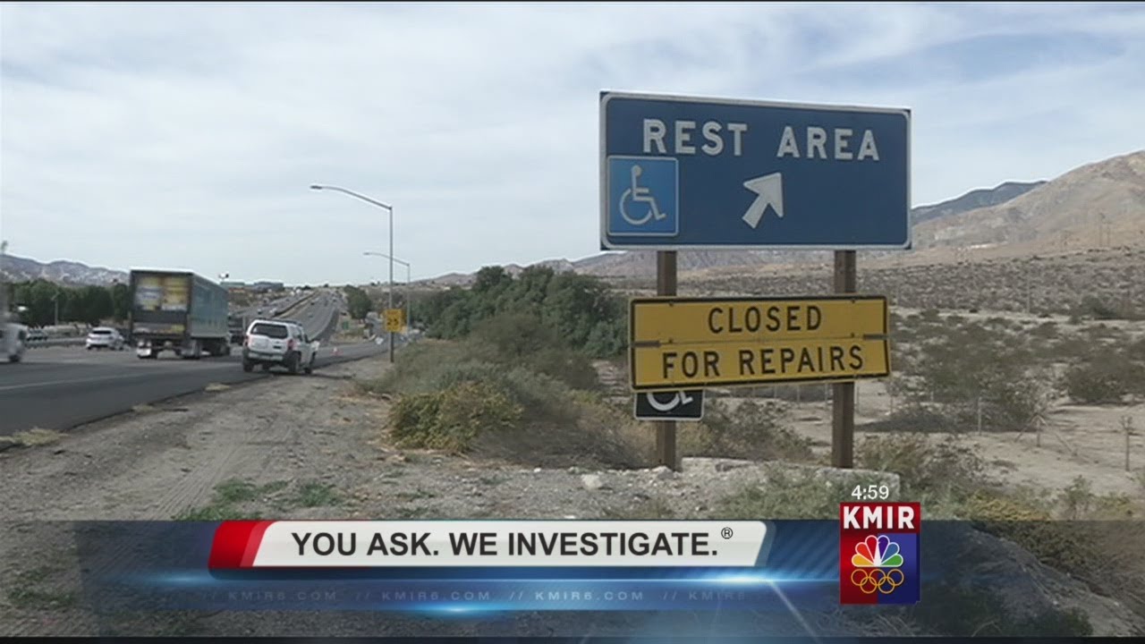 YOU ASK. WE INVESTIGATE: Rest Stops Closed Off the I-10