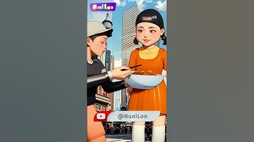 Squid Game AI Black bean noodles ASMR #squidgame #squidgame2 #ai #asmr