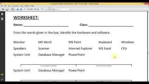 Class 3 Computer Unit 4 Exercise Lesson 03 Aug 2020