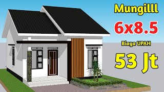 Simple Minimalist House Design 6x8 Meters 2 Bedrooms