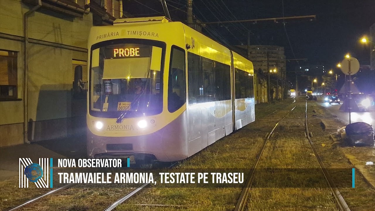 Tramvaiele Armonia, testate pe traseu