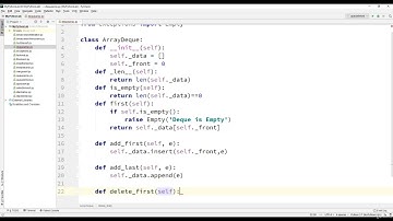 3  Deque Implementation using Arrays   Python Program