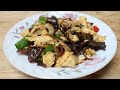 Wood ear mushroom with egg : How to cook wood ear mushroom with egg