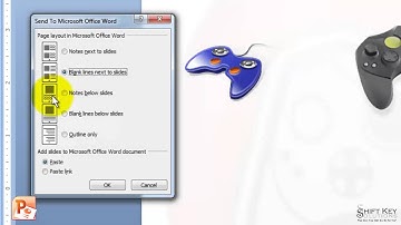 PowerPoint 2007, Exercise 43   Creating Handouts In MS Word