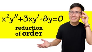 Reduction of orders, 2nd order differential equations with variable coefficients