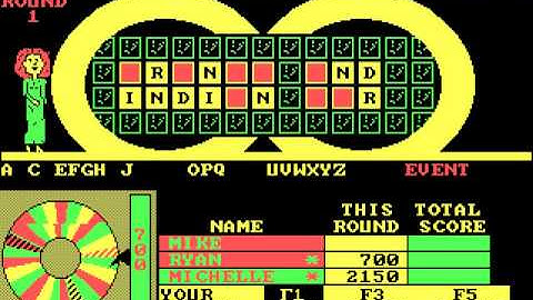 Arduino 8086 PC emulator playing Wheel of Fortune