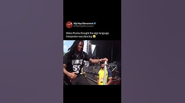 When #WakaFlocka thought the sign language interpreter was dancing 💀