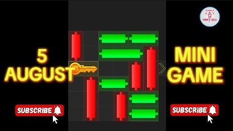 HAMSTER KOMBAT MINI-GAME MADE EASY (KEY PUZZLE SOLVED 5 AUGUST)