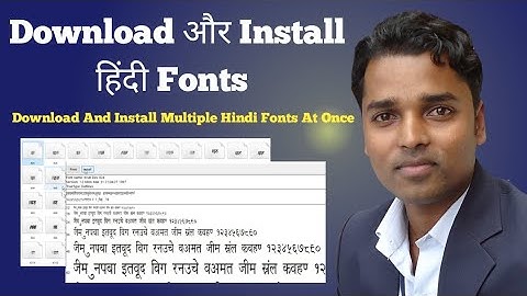 Download and Install Multiple Hindi Fonts At Once || Kruti Dev All Fonts