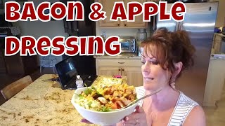 Smoked Chicken Spinach Salad With Bacon & Apple Vinaigrette