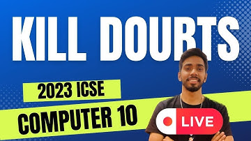 KILL DOUBTS Computer Class 10 ICSE Crash course java 10 #icse #icse2023