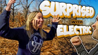 SURPRISED Danielle With ELECTRIC!! She HAD NO IDEA!!