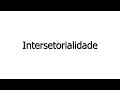 Intersetorialidade