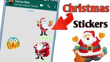 Whatsapp Stickers How To Send Custom Christmas and New Year Sticker on Whatsapp YouTube 2019