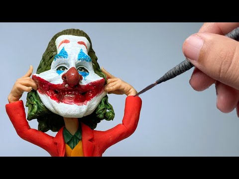 Sculpting Joker (Joaquin Phoenix)  Made from Polymer Clay  #Shorts