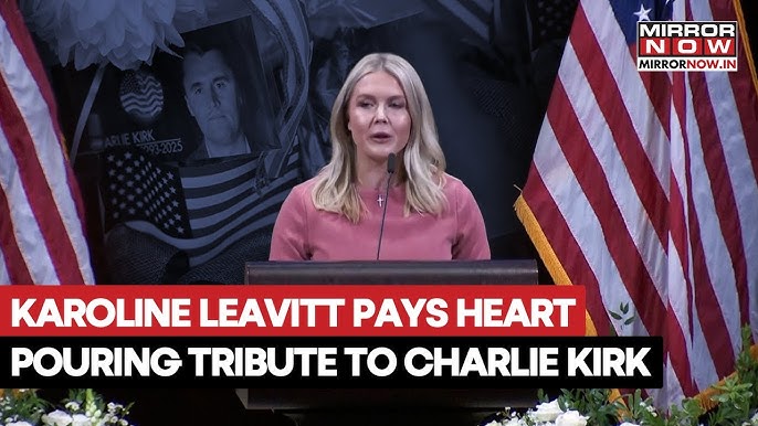 Karoline Leavitt's Heartfelt Tribute To Charlie Kirk At Washington DC Vigil Goes Viral| Watch - YouTube