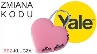 Code change - pin padlock YALE Y-HEART-PINK