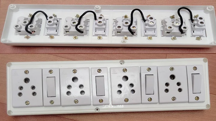 How to make an extension box | 4 Sockets+4Swithes box wiring | Trending Extension box wiring