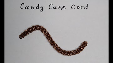 Кольчужное плетение Candy Cane Cord. Отличная цепочка из проволоки своими руками.