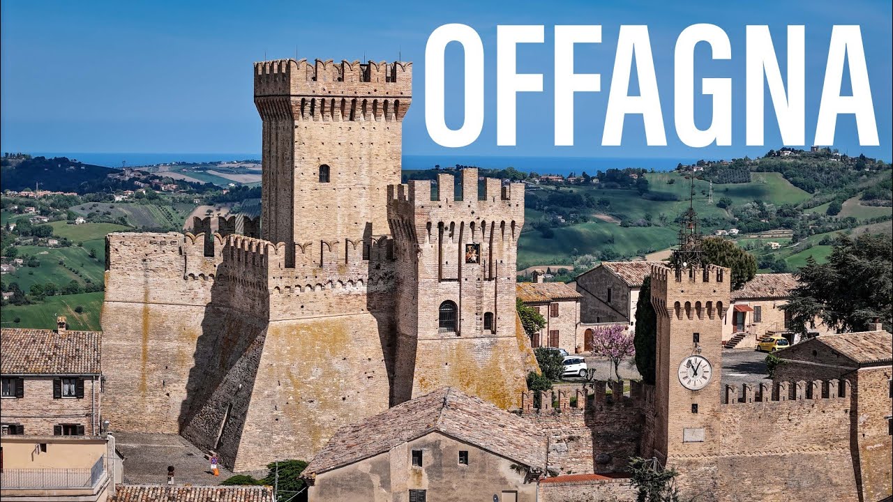 Offagna Map OFFAGNA dall' alto: la ROCCA e le meraviglie del borgo - YouTube
