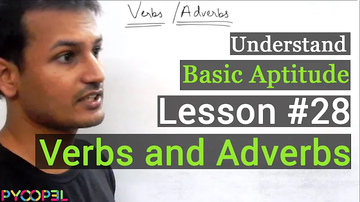 Verb and Adverb Theory (Aptitude Test) Video l Pyoopel.com - DayDayNews