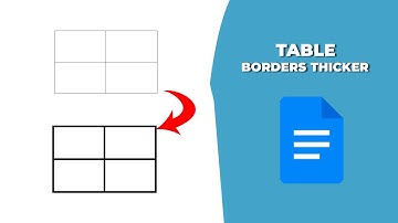 How to make table borders thicker in Google Docs