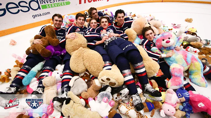 2019 Teddy Bear Toss || Tri-City Americans || Krys...