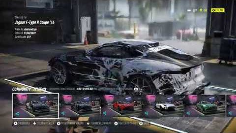 NFS Heat: Jaguar F Type R Coupe Customization