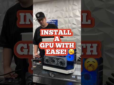 Install a GPU with ease! 🥱 #installation #pcrepair #pcgaming #techvideo #pcbuild