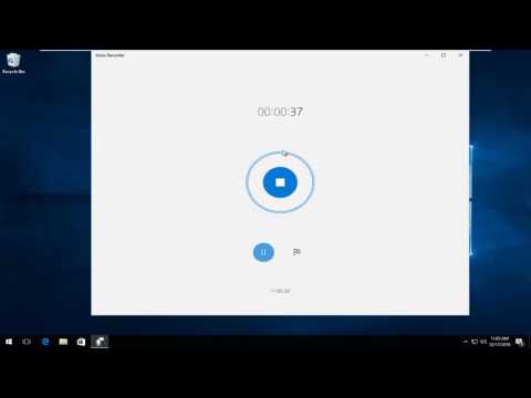 Windows 10 - How To Use Free Voice Recorder For Audio Recordings