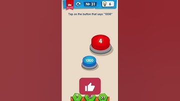 IQ Boost Level 31 – Tap on a button that says "1000" #iqboost #mobilegame #games #shorts #puzzlegame