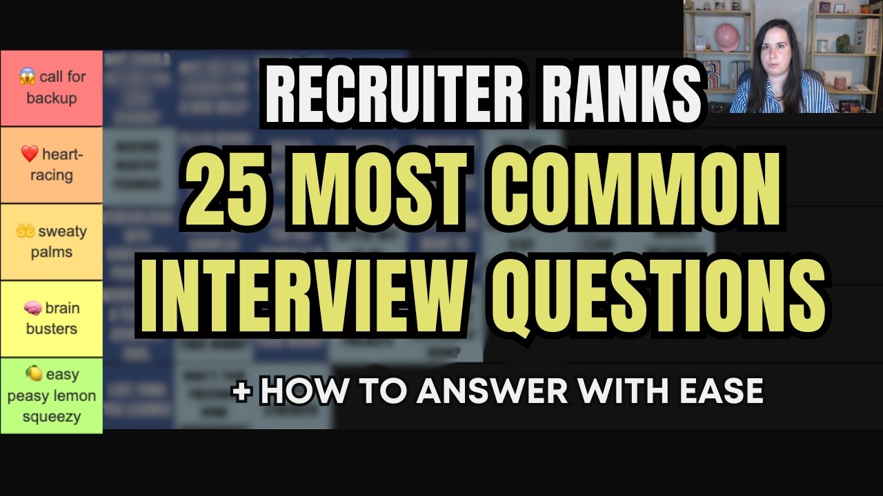 Tier-ranking the 25 most common behavioural interview questions ...