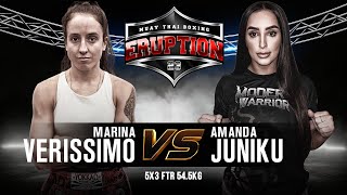 Amanda Juniku Vs Marina Verissimo - Eruption Muay Thai 23