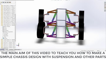 Chassis suspension design for sae baja competition in Solidworks