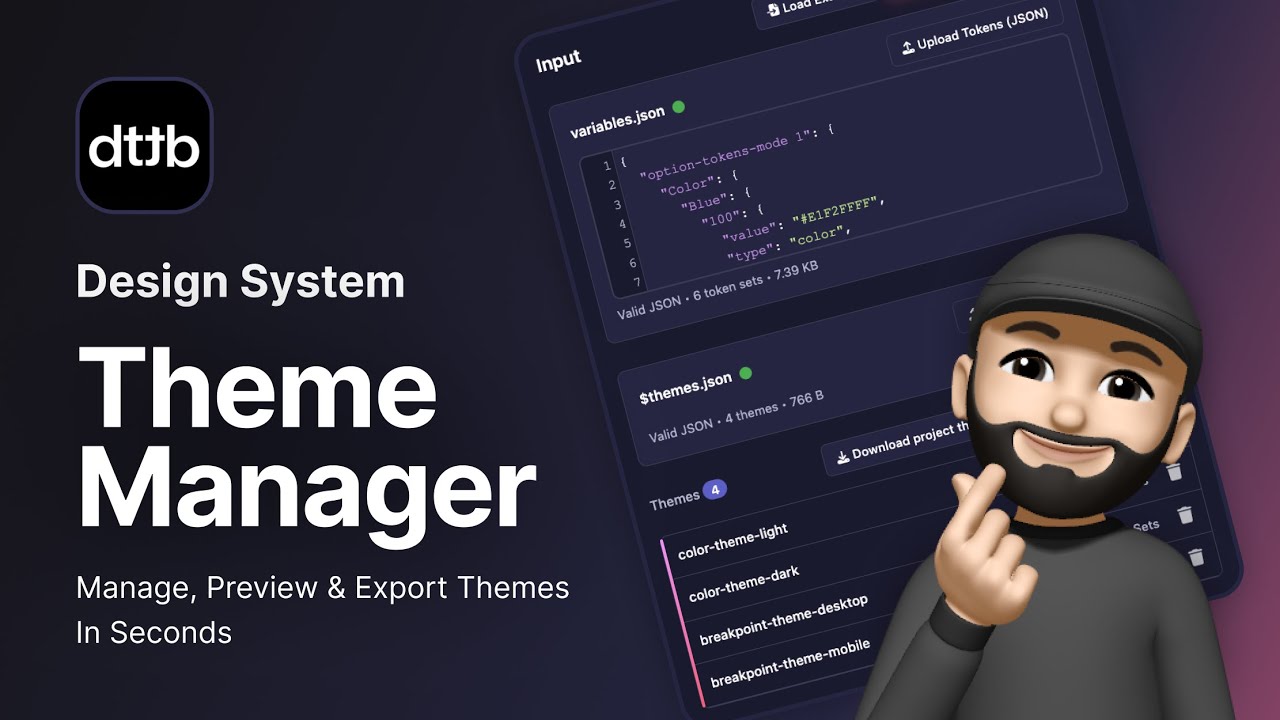Design Tokens Theme Manager - أداه جديده بتساعدك تحول الثيمات بتاع ...