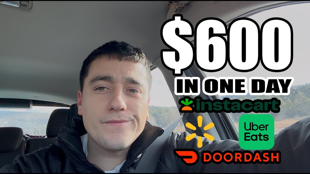 How I made $600 in ONE DAY of Gig Work (Doordash, Uber Eats, Walmart Spark, Instacart)