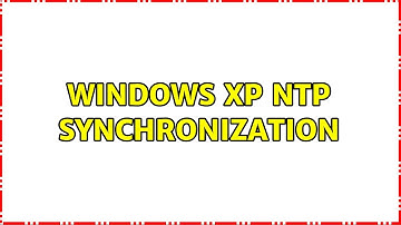 Windows XP NTP synchronization