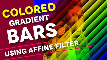 GRADIENT Bars with a rainbow color in Affinity Photo
