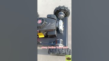 radio rubber track lawn cutting machine, Vigorun remote controlled track-mounted weed cutter