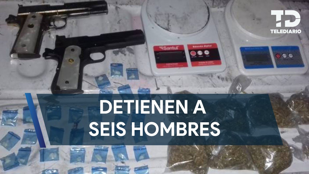 Detienen a seis presuntos integrantes de grupo criminal en Apodaca, Nuevo León