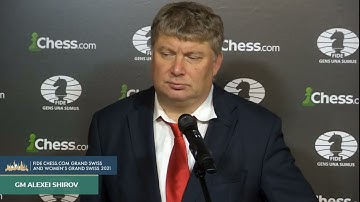 Post match interview with Alexei Shirov #fidegrandswiss round 11 #Alexei #alexeishirov