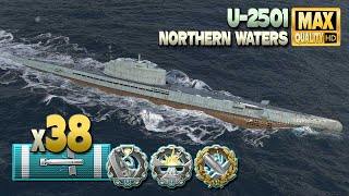 Подводная лодка U-2501: Подводный террор с 38 торпедными попаданиями - World of Warships