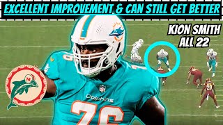 Film Breakdown: Why Miami Dolphins Kion Smith NEEDS to be the Swing Tackle of the Future