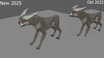 Creature Animation Old Comparison - Big new